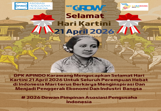 DPK APINDO Karawang Mengucapkan Selamat Hari Kartini 21 April 2026