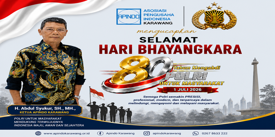 DPK APINDO Karawang Mengucapkan  Selamat Hari Bhayangkara ke-80